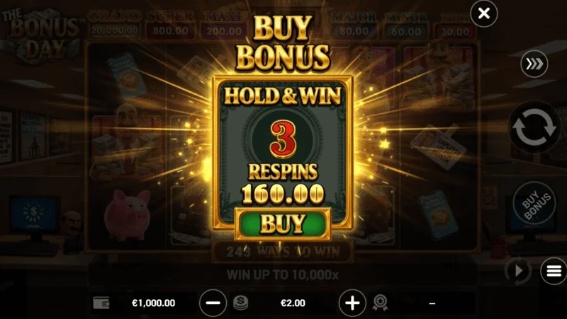 The Bonus Day - Feature Buy purchase screen