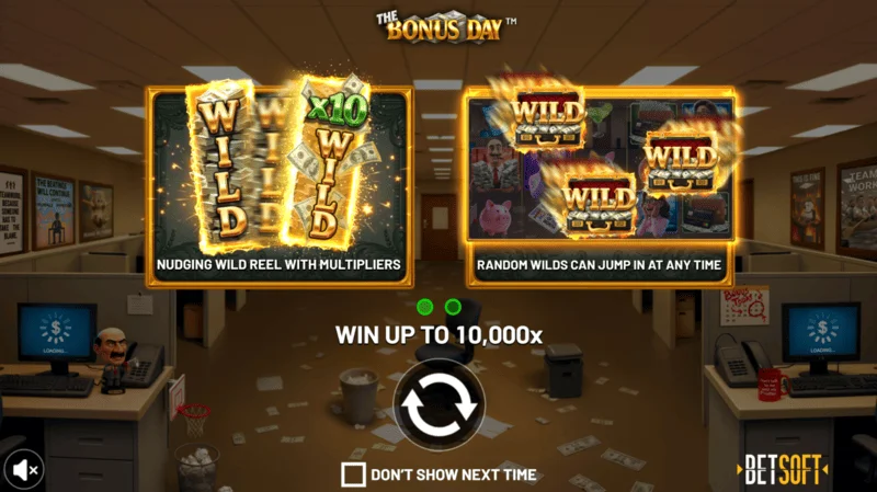 The Bonus Day - game main menu
